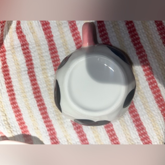 Cow Print Ceramic Mug and Saucer Set | Cute Novelty 🖤🤍🩷🐮☕️ - Picture 6 of 11